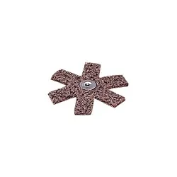 Scotch-Brite™ 7000120967 SR-ZA Star, 3 in Dia Star, Coarse Grade, Aluminum Oxide Abrasive
