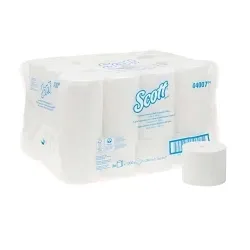 Scott® 04007 Coreless Bathroom Tissue, 1000 Sheets, 2 Plys, Paper
