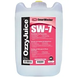 SmartWasher® 14721 OzzyJuice® SW-7 Non-Flammable Water Based Parts/Brake Cleaning Solution, 5 gal Pail, Clear, Liquid, 200 deg F Flash