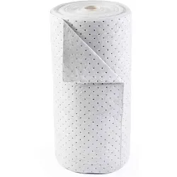 SPC® BASIC® BRO150 Dimpled Surface Heavyweight Single Perforated Absorbent Roll, 150 ft L x 30 in W x 1 ply THK, 38 gal Absorption, Meltblown Polypropylene