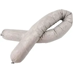 SPC® BSC20 All Purpose Flexi-Sock Absorbent Sock, 3 in Dia x 42 in L, 40.5 gal Absorption, Fluids Absorbed: Universal, Polypropylene, White