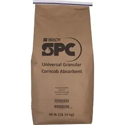 SPCĀ® DZ-100 Granular Absorbent, 40 lb Bag, 8.5 gal Absorption, Fluids Absorbed: Universal