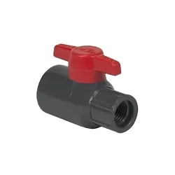 Spears® 1522-003 Lab Ball Valve, 3/8 in Nominal, Socket End Style, PVC Body, EPDM Softgoods, Domestic