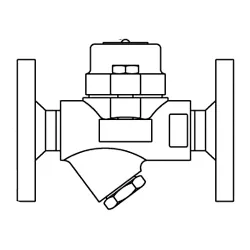 Spirax Sarco 0051061, BPC32Y Balanced Pressure Thermostatic Steam Trap With Strainer and Standard Capsule, 1/2 in, NPT, 572 deg F Operating, 465 psig Operating, Carbon Steel