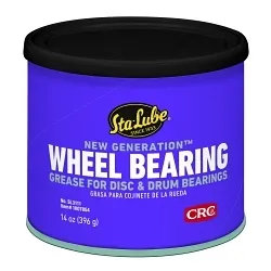 Sta-Lube® SL3111 New Generation Non-Flammable Wheel Bearing Grease, 14 oz Can, Faint/Mild Petroleum Odor/Scent, Amber, Semi-Solid to Solid Grease Form