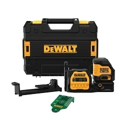 DeWALT® DCLE34020GB Cordless Cross Line Laser, 1/8 ft at 100 ft Accuracy, 20 V, Li-Ion Battery