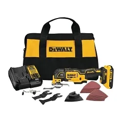 DeWALT® DCS356SD1 Brushless Cordless Oscillating Tool Kit, 13000 to 20000 opm Speed, 20 V, Li-Ion Battery, 1 Battery