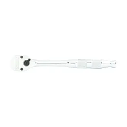 Proto® J4749HTC Standard Precision Head Ratchet, 1/4 in Drive, Pear Head, 5-7/32 in OAL, Polished Chrome, ASME B107.10M