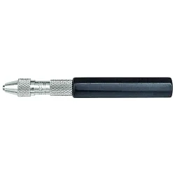 Starrett® 166A Regular Pin Vise With Insulated Octagonal Handle, 0 to 0.04 in Capacity, 5/16 in Dia x 3 in L, Octagon Handle