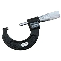 Starrett® 216ZZ-2 Deluxe Micrometer Case, For Use With 1 to 2 in/25 to 50 mm 216 and 216M Series Digital Micrometer, Black Enamel Coated/Satin Polished Chrome