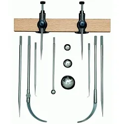 Starrett® 59F 59 Series Trammel Set, For Use With 3/4 to 1-1/2 in W Beam