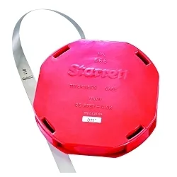 Starrett® 666-11 Straight Leave Thickness Gage With Dispenser Case, 25 ft L x 1/2 in W x 0.011 in THK, Tempered Steel