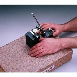 Starrett® 80601 No Ledge Surface Plate, 12 x 12 in Surface, 4 in THK, AA Laboratory Grade, Crystal Pink®, Smooth