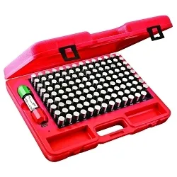 Starrett® S4009-750 S4000 Global Series® Precision Pin Gage Minus Set, 125 Pieces, Hardened Tool Steel