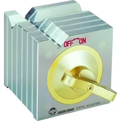 TECHNIKS ECE-150 MagVISE Square Magnetic V-Block, 110 lb V-Face Power, 308 lb Surface Power