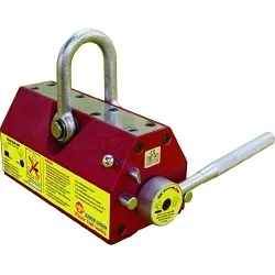 TECHNIKS EZ-LIFT ELM-600 Permanent Rare Earth Lifting Magnet, 1320 lb Plate/600 lb Round Load, Neodymium Iron Boron, 10 in L x 10.2 in W x 8.3 in H