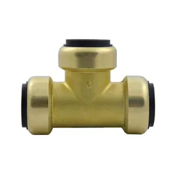 TECTITE™ 10155002 211 Tee With PEX, 1/2 in Nominal, C End Style, Brass