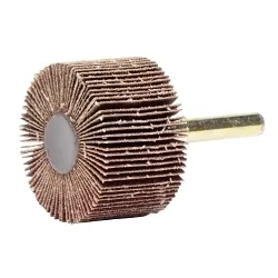 Tiger® 52011 Stem Mount Coated Abrasive Flap Wheel, 1-1/2 in Dia Wheel, 1 in W Face, 1/4 in Dia Shank, 120 Grit, Fine Grade, Aluminum Oxide Abrasive