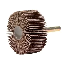 Tiger® 52015 Stem Mount Coated Abrasive Flap Wheel, 2 in Dia Wheel, 1 in W Face, 1/4 in Dia Shank, 60 Grit, Medium Grade, Aluminum Oxide Abrasive