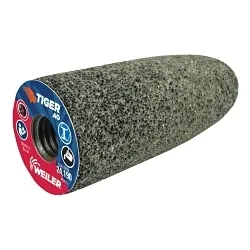 Tiger® AO 68307 Long Life Portable Grinding Cone, 1-1/2 in Dia Max, 3 in THK Head, 24 Grit, R Grade, Aluminum Oxide Abrasive
