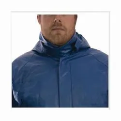 Tingley Eclipse™ H44101.LG Detachable Liquidproof Arc and Flash Resistant Hood, L, Blue, PVC on Non-Woven Nomex®, 10.3 oz/sq-yd Fabric, Elastic Band/Snap Socket Closure