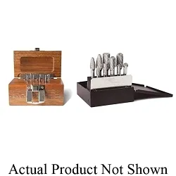 Titan USA TB19850 Burr Set With Metal Case, Double Cut, 10 Pieces