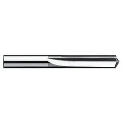 Titan USA TC19508 195 Straight Flute Drill Bit, 1/8 in Drill - Fraction, 0.125 in Drill - Decimal Inch, 3/4 in D Cutting, 2 Flutes, Solid Carbide
