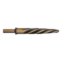 Titan USA TR97595 9950 Construction Reamer, Imperial, 3/8 in Dia x 4-5/8 in L, 3/8 in Dia 3-Flat Shank, Left Spiral Flute