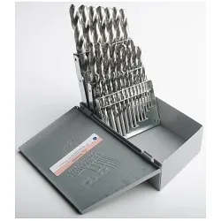 Triumph® 090522 T22 Drill Bit Set, #1 Min Drill Bit, #60 Max Drill Bit, 118 deg Drill Point Angle, 60 Pieces, HSS, Uncoated