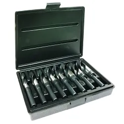 Triumph® 090598 T98 Fractional Drill Bit Set, 9/16 in Min Drill Bit, 1 in Max Drill Bit, 8 Pieces, HSS, Oxide Treated
