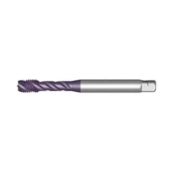 Union Butterfield® 6008735 1678 MXL Applix® High Performance Spiral Flute Tap, Right Hand Cutting, 1/2-13 Thread, Semi-Bottoming Chamfer, Right Hand Flute Direction, 3 Flutes, TiCN Coated, HSS