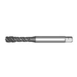 Union Butterfield® 6008380 1679 MXL Applix® High Performance Spiral Flute Tap, Right Hand Cutting, M8x1.25 Thread, H6 Thread Limit, Semi-Bottoming Chamfer, Right Hand Flute Direction, 3 Flutes, TiCN Coated, HSS