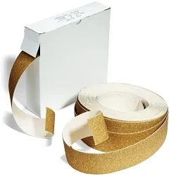 United Abrasives-SAIT 80000 Coated Shop Roll, 25 yd L x 1-1/2 in W, 120 Grit, Fine Grade, Aluminum Oxide Abrasive, Cloth Backing