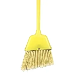 Vortec Pro® 75160 Small Angle Broom, Flagged Plastic Bristle, 8 in Plastic Sweep Face, 3-3/4 to 5 in L Trim, Wood Handle, 54 in OAL