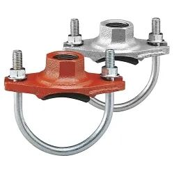 VSH SHURJOINT® SJT723151B Shurjoint Saddle Clamp, 1-1/2 x 1 in Nominal, FNPT Connection, Ductile Iron Clamp, Bare, Import