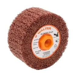 ALLSTEELâ„¢ 07M322 Non-Woven Flap Wheel Drum, 4-1/4 in Dia Wheel, 2 in W Face, Coarse Grade, Aluminum Oxide Abrasive