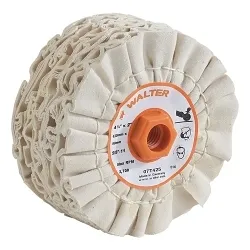 Walter Surface Technologies 07T425 Line-Mate Line-Mate Buffing Drum, 4-3/4 in Dia x 2 in THK, 5/8-11 Center Hole