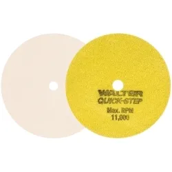 Walter Surface Technologies QUICK-STEPâ„¢ 07T450 High Density Polishing Felt Disc, 4-1/2 in Dia Disc