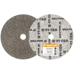 Walter Surface Technologies Blendex Uâ„¢ 07U323 Bench Grinding Wheel, 3 in Dia Wheel, 3/8 in Center Hole, 1/4 in W Face, Medium Grade, Aluminum Oxide Abrasive