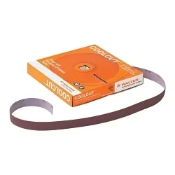 Walter Surface Technologies COOLCUT™ 14C106 Premium Coated Shop Roll, 50 in L x 1 in W, 60 Grit, Aluminum Oxide Abrasive, Cotton Backing