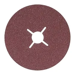 ALLSTEEL™ COOLCUT™ 15C454 15-C Sanding Disc, 4-1/2 in Dia Disc, 7/8 in Center Hole, 40 Grit, Coarse Grade, Aluminum Oxide Abrasive, Arbor Attachment