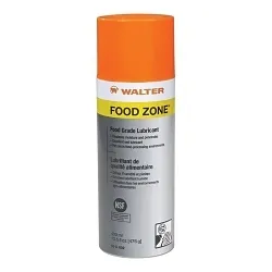 Walter Surface Technologies Bio-Circle® 53D602 FOOD ZONE™ General Purpose Lubricant, 13.5 oz, Aerosal Spray Form, Light Yellow, 1.19 g/mL
