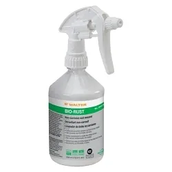 Walter Surface Technologies BIO-RUST™ 53G243 Non-Corrosive Rust Remover, 500 mL, Yellow, Liquid Form, 4 to 5 pH