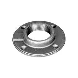 ASC Engineered Solutions C.BMFF Floor Flange, 3/8 in Nominal, Malleable Iron, Thread Connection, Black, Domestic