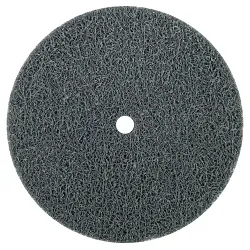WeilerĀ® 55513 2 Series Non-Woven Unitized Wheel, 3 in Dia Wheel, 1/4 in Center Hole, 1/4 in W Face, Fine Grade, Silicon Carbide Abrasive