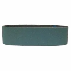 WeilerĀ® 68596 File Portable Coated Abrasive Belt, 1/2 in W x 24 in L, 80 Grit, Medium Grade, Zirconia Alumina Abrasive