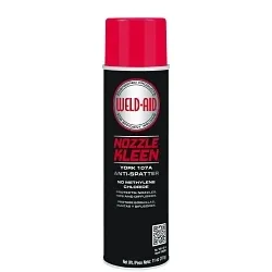 Weld-Aid® YOR-107-A NOZZLE-KLEEN® Anti-Spatter, 20 oz Aerosol Can, Liquid Form, Clear/White to Yellow