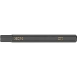 Wera® 05018153001 840 S Impact Hex Plus Bit, 6 mm Point Hex Plus Point, 2-3/4 in OAL