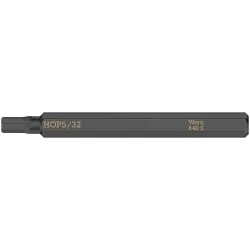 Wera® 05018155001 840 S Impact Hex Plus Bit, 5/32 in Point Hex Plus Point, 2-3/4 in OAL