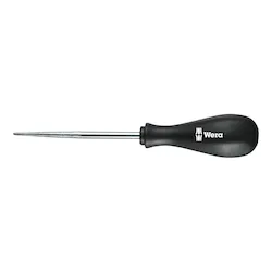 Wera® 05027405001 1427 Straight Scratch Awl, 4-3/16 in L Shank, 7-3/4 in OAL, Carbon Steel